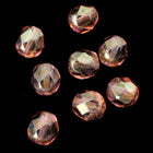 6mm Gold Luster Rose Fire Polished Bead-General Bead