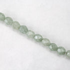 6mm Stone Matte Luster Mint Fire Polished Bead-General Bead