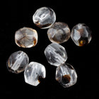 6mm Crystal/Tortoise Fire Polished Bead-General Bead