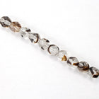 6mm Crystal/Tortoise Fire Polished Bead-General Bead