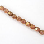 6mm Gold Luster Amber Fire Polished Bead-General Bead