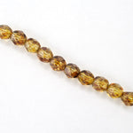 6mm Luster Topaz Fire Polished Bead-General Bead