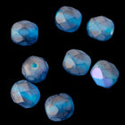 6mm Matte Dark Aqua AB Fire Polished Bead-General Bead