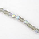 6mm Matte Black Diamond AB Fire Polished Bead-General Bead