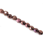 6mm Pearl Garnet Fire Polished Bead-General Bead