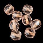 6mm Copper Lined Rose Fire Polished Bead-General Bead