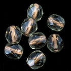 6mm Copper Lined Black Diamond Fire Polished Bead-General Bead