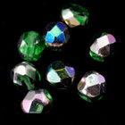 6mm Peridot Vitrail Medium Fire Polished Bead-General Bead