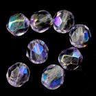 6mm Transparent Lilac AB Fire Polished Bead-General Bead