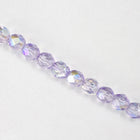 6mm Transparent Lilac AB Fire Polished Bead-General Bead