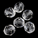 8mm Transparent Crystal Fire Polished Bead (25 Pcs) #GBF005-General Bead