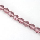 8mm Transparent Light Amethyst Fire Polished Bead (25 Pcs) #GBF013-General Bead