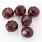 8mm Transparent Ruby Fire Polished Bead (25 Pcs) #GBF019-General Bead