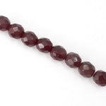 8mm Transparent Ruby Fire Polished Bead (25 Pcs) #GBF019-General Bead