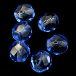 8mm Transparent Sapphire Fire Polished Bead (25 Pcs) #GBF020-General Bead