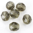 8mm Transparent Black Diamond Fire Polished Bead-General Bead