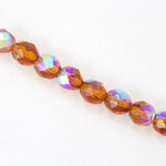 8mm Transparent Topaz AB Fire Polished Bead-General Bead