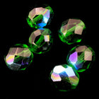 8mm Transparent Emerald AB Fire Polished Bead-General Bead
