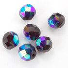 8mm Transparent Garnet AB Fire Polished Bead-General Bead