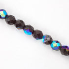 8mm Transparent Garnet AB Fire Polished Bead-General Bead