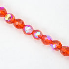 8mm Transparent Hyacinth AB Fire Polished Bead-General Bead