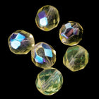 8mm Transparent Jonquil AB Fire Polished Bead-General Bead