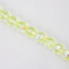 8mm Transparent Jonquil AB Fire Polished Bead-General Bead