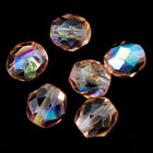8mm Transparent Rose AB Fire Polished Bead-General Bead