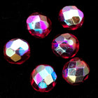 8mm Transparent Ruby AB Fire Polished Bead-General Bead