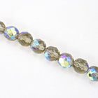 8mm Transparent Black Diamond AB Fire Polished Bead-General Bead