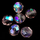 8mm Transparent Light Amethyst AB Fire Polished Bead-General Bead