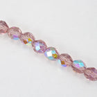 8mm Transparent Light Amethyst AB Fire Polished Bead-General Bead