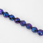 8mm Metallic Blue Iris Fire Polished Bead-General Bead