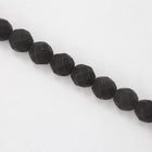 8mm Matte Black Fire Polished Bead-General Bead