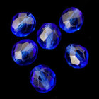 8mm Transparent Dark Sapphire Fire Polished Bead-General Bead