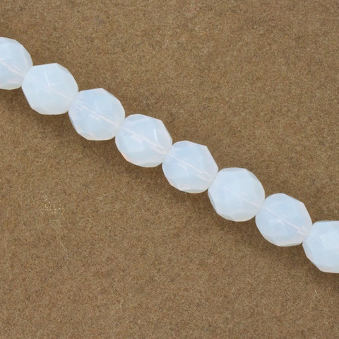 8mm Opal White Fire Polished Bead-General Bead