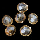 8mm Luster Light Topaz Fire Polished Bead-General Bead
