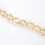 8mm Luster Light Topaz Fire Polished Bead-General Bead