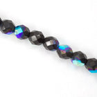 8mm Jet AB Fire Polished Bead-General Bead