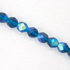 8mm Matte Dark Aqua AB Fire Polished Bead-General Bead
