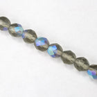 8mm Matte Black Diamond AB Fire Polished Bead-General Bead