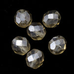 8mm Luster Smoke Grey Fire Polished Bead-General Bead