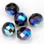 10mm Jet AB Fire Polished Bead-General Bead