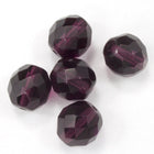10mm Transparent Amethyst Fire Polished Bead-General Bead