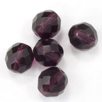10mm Transparent Amethyst Fire Polished Bead-General Bead