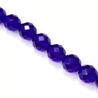 10mm Transparent Cobalt Fire Polished Bead-General Bead