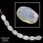 4mm x 6mm Opal White Faceted Oval Bead-General Bead