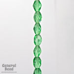 5mm x 7mm Emerald Oval Fire Polished Bead-General Bead