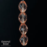8mm x 12mm Rose Faceted Oval Bead-General Bead