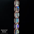 7.5mm x 7mm Rose AB Fire Polished Barrel-General Bead